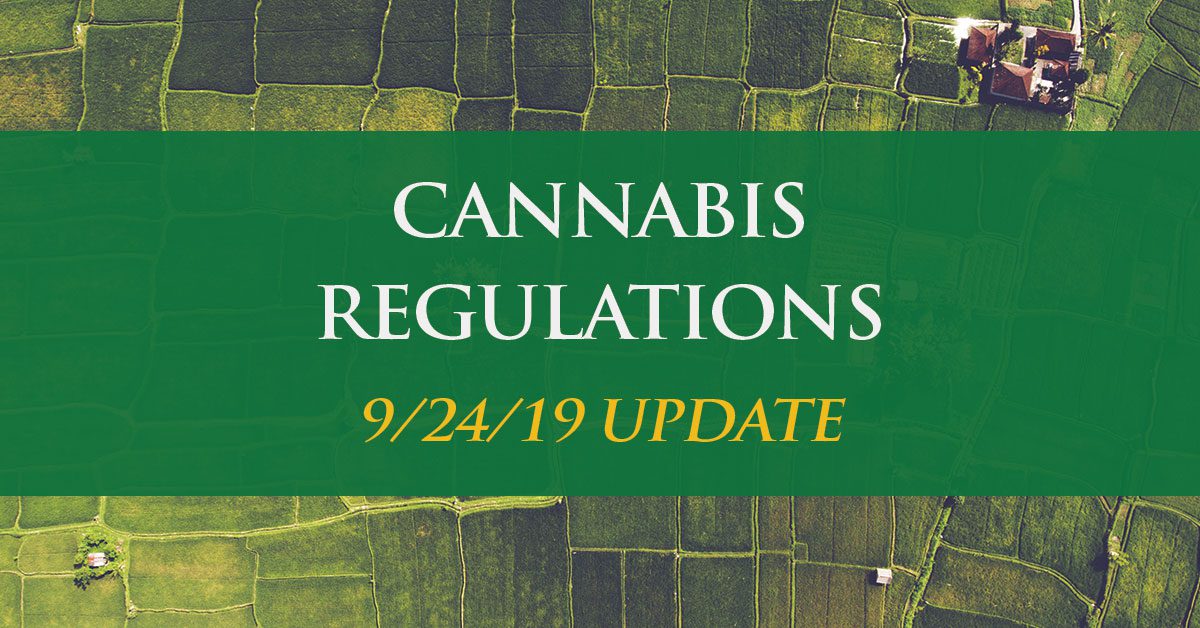 Cannabis Regulation Watch – Municipality / City Updates 9/24/19