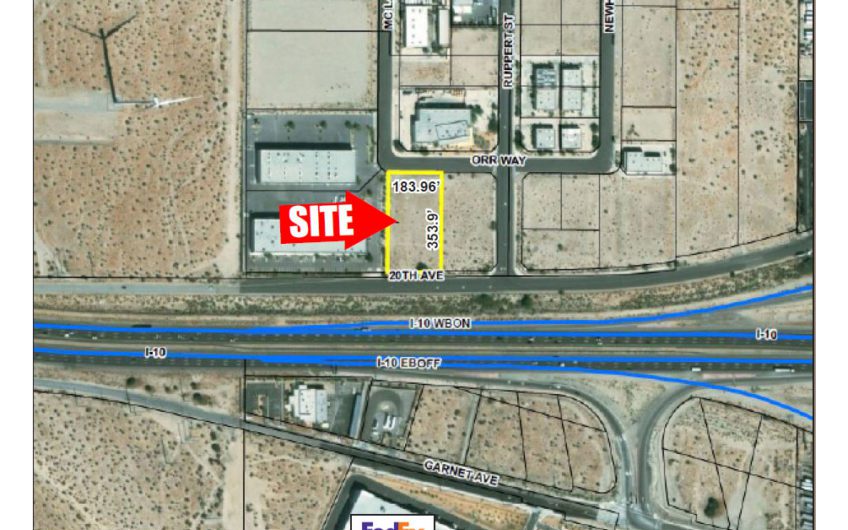 PAD FOR RETAIL LOUNGE OR MANUFACTURING WITH I-10 FRONTAGE 1.56 AC