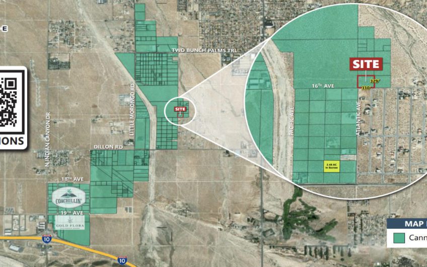 Desert Hot Springs 2.52 AC in Zoned Industrial for Cannabis Cultivation & Manufacturing