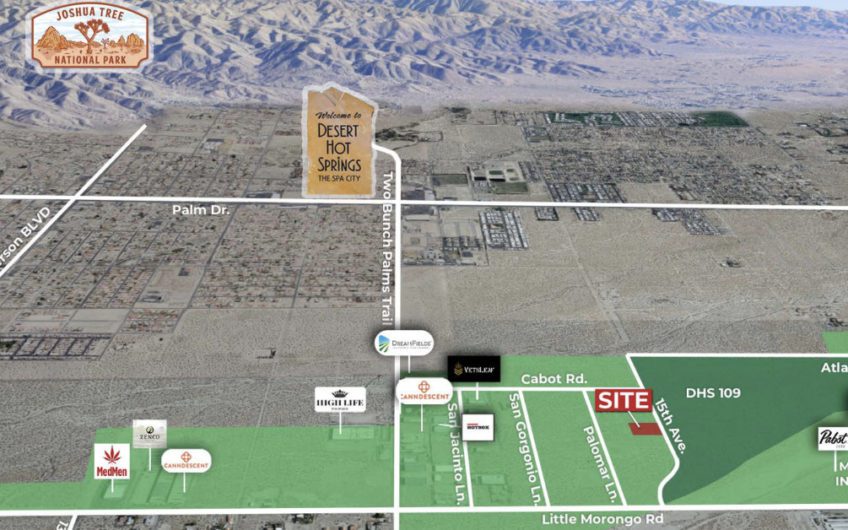 1.28 Acres with Approved CUP in Desert Hot Springs Zoned Industrial for Cannabis Cultivation & Manufacturing