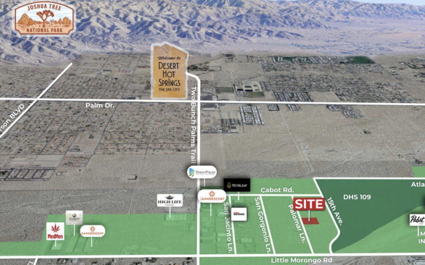 1.26 Acres Palomar Ln, Desert Hot Springs Zoned Industrial for Cannabis Cultivation & Manufacturing