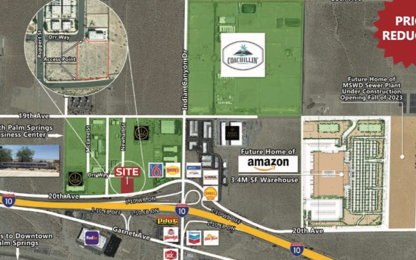 New Price Reduction – North Palm Springs Business Centre 2.11 Acres Industrial Land for Sale