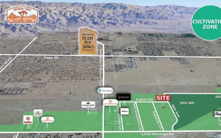 0.29 AC Zoned Industrial Property for Cannabis Cultivation & Manufacturing in Desert Hot Springs