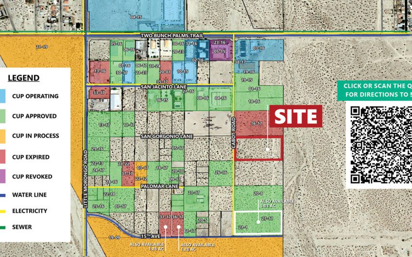 5.03 Acres Zoned Industrial for Cannabis