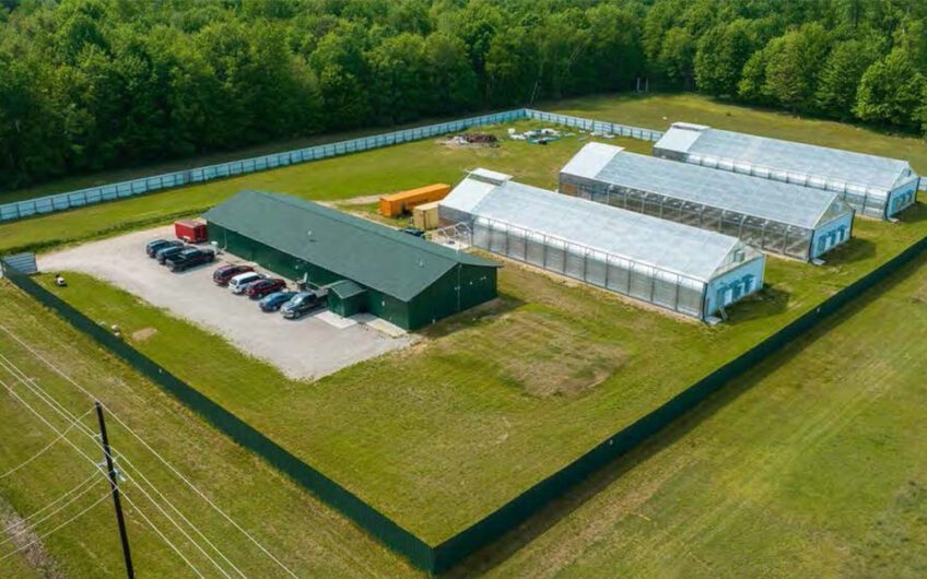 Vassar, MI – Turn-key “Hybrid” Greenhouse Facility & License for Sale